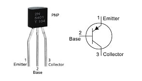 2N5401 PNP Transistor Pinout